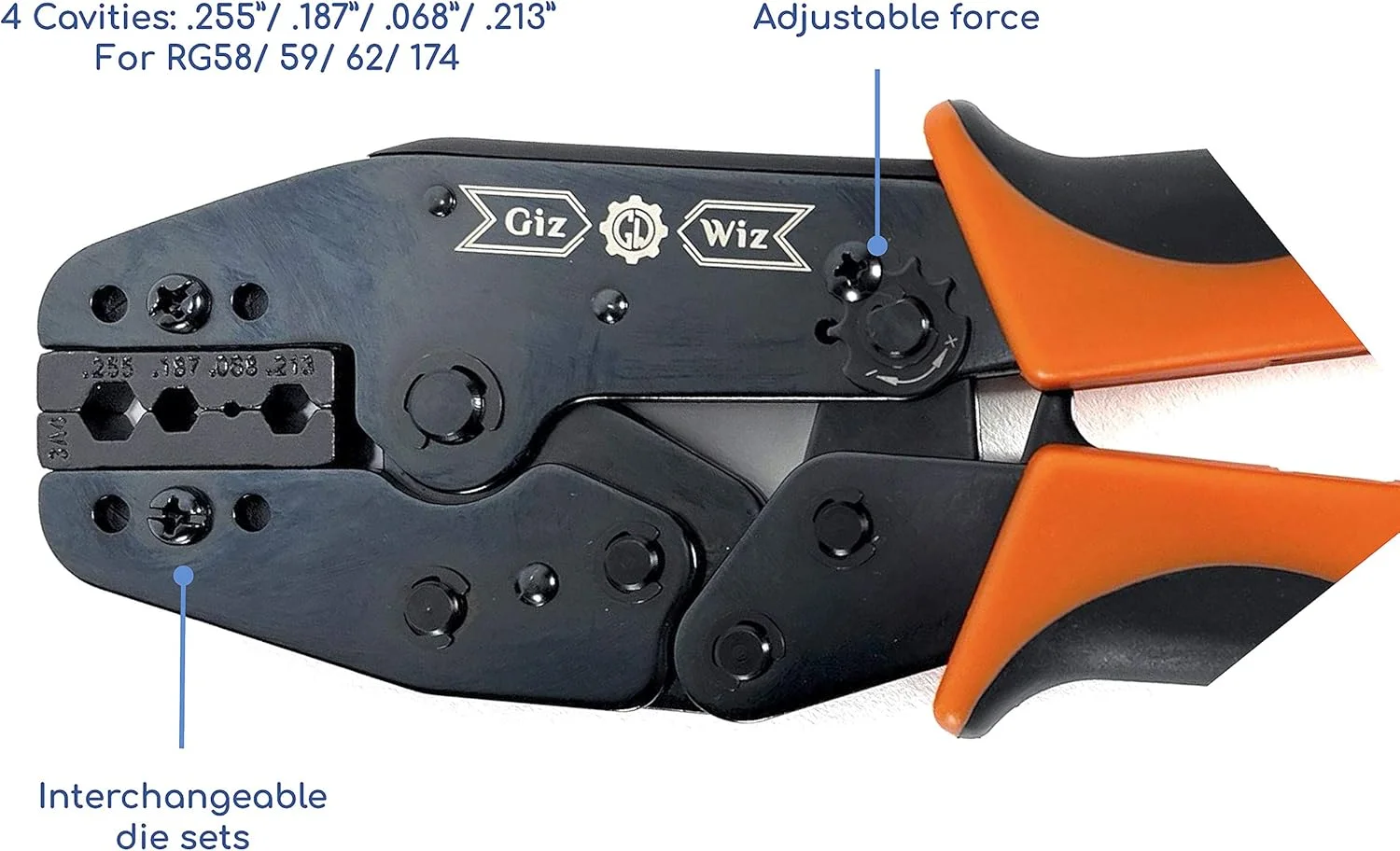 ابزار پرس سر کابل کواکسیال RF مدل G-H3A4