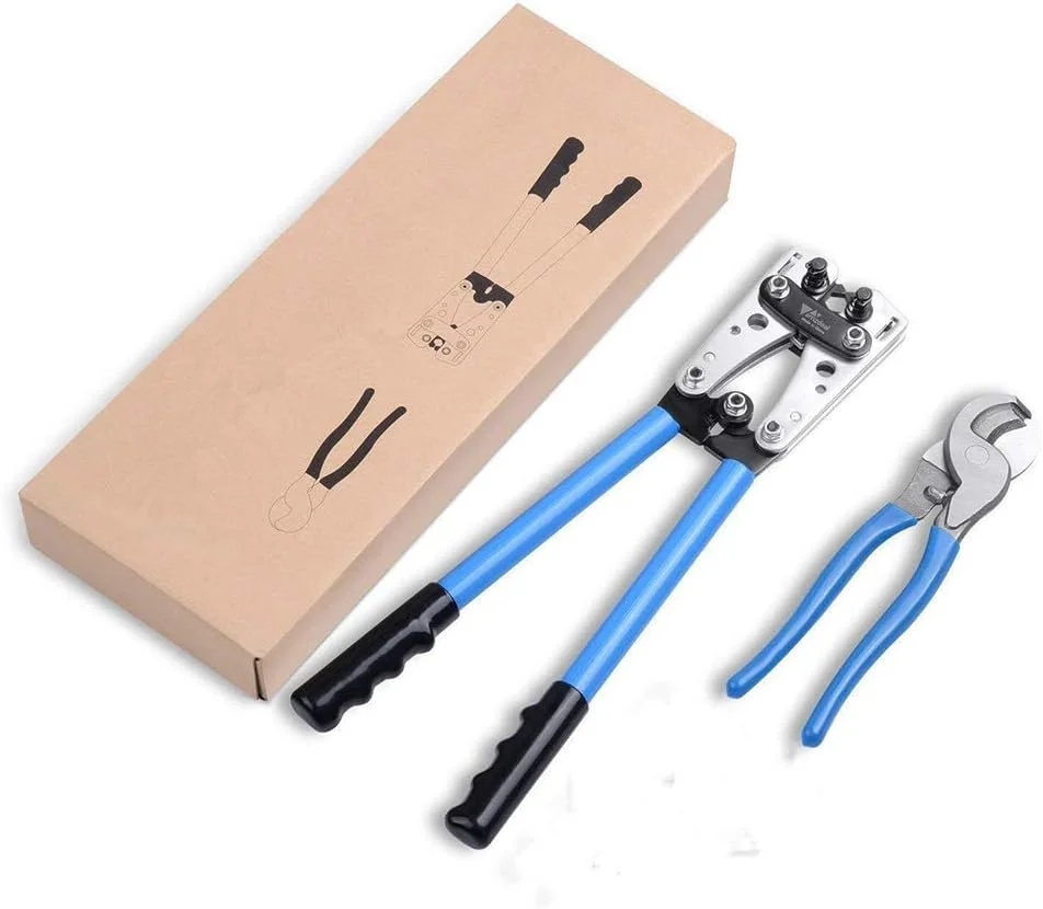 انبر پرس، پرس سرسیم لوله ای 6-50 میلی متر ابزار چندکاره کابل باتری، ابزار پرس شش گوش کابل با سیم چین 10 اینچی