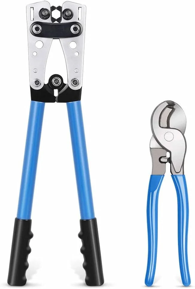 انبر پرس، پرس سرسیم لوله ای 6-50 میلی متر ابزار چندکاره کابل باتری، ابزار پرس شش گوش کابل با سیم چین 10 اینچی