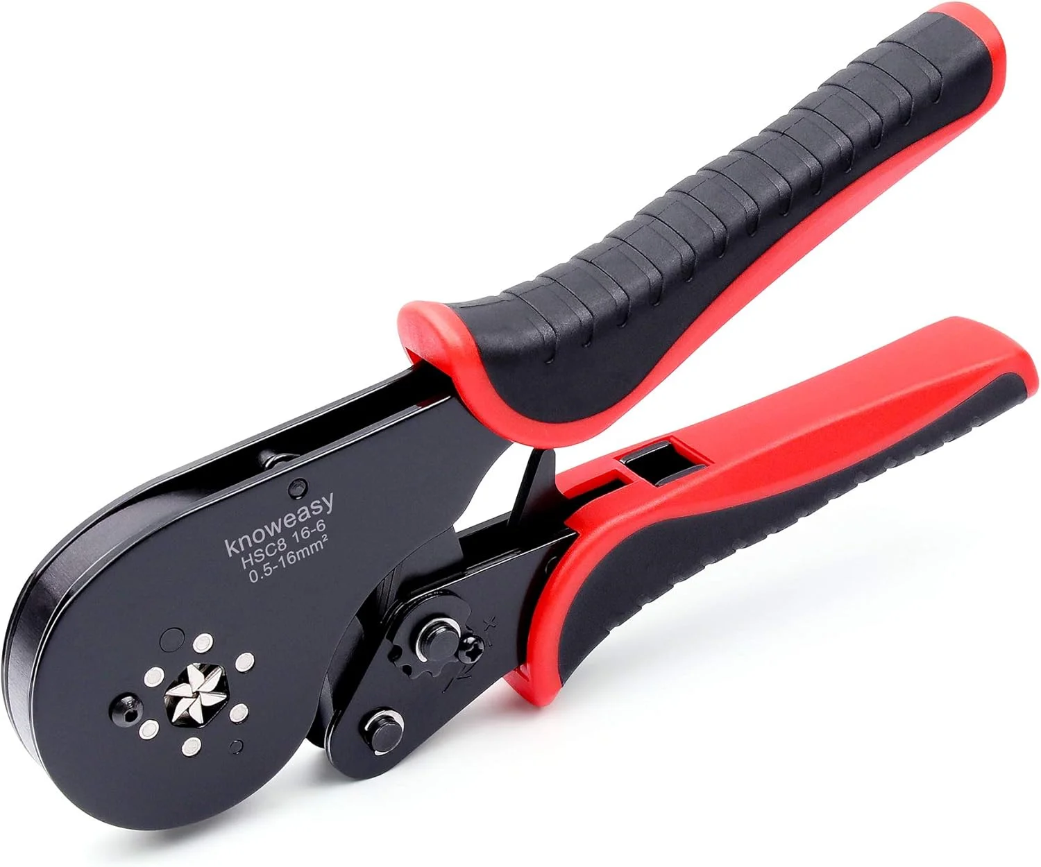ابزار پرس سرسیم شش ضلعی Knoweasy 16-6، ابزار پرس سرسیم شش ضلعی مناسب برای کابل های 30-5 AWG/0.5-16mm²