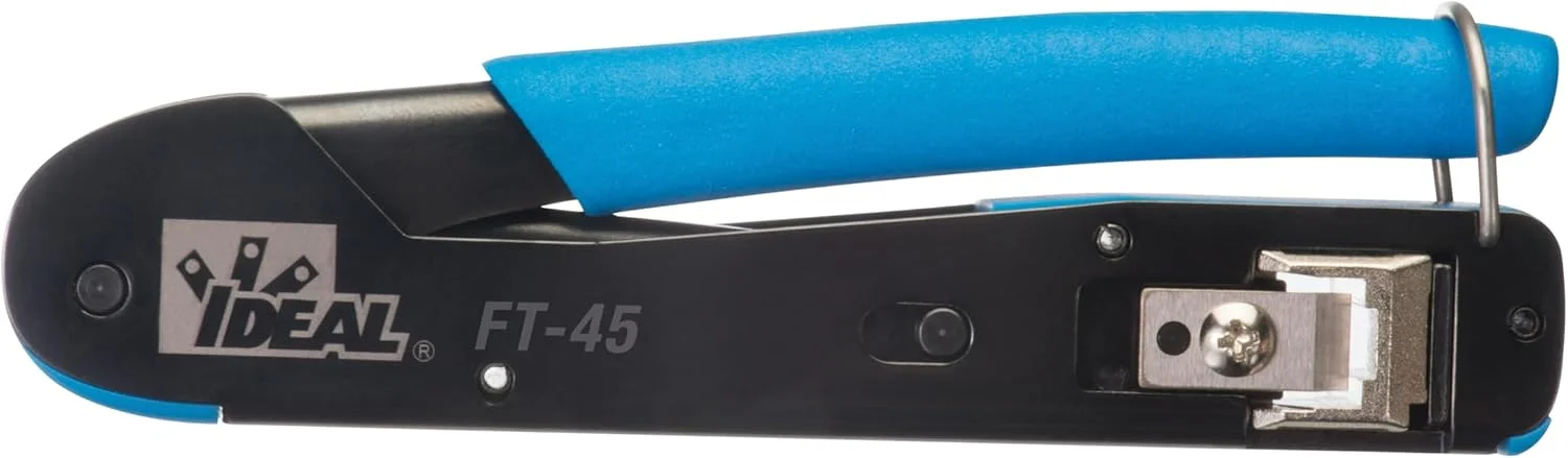 ابزار پرس پلاگ ماژولار IDEAL Industries, Inc. 30-495 FT-45 Feed-Thru برای کانکتورهای CAT5e، CAT6، CAT6A RJ-45، سایز 5 1/2 اینچ، 1 عدد