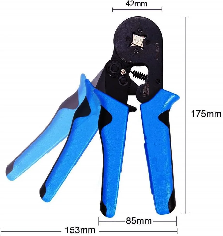 ست ابزار پرس سرسیم، انبر پرس سرسیم با 1200 عدد سرسیم و ترمینال سیم، 0.08-10 میلی متر مربع ست ابزار پرس سرسیم، انبر پرس سرسیم با 1200 عدد سرسیم و ترمینال سیم، 0.08-10 میلی متر مربع