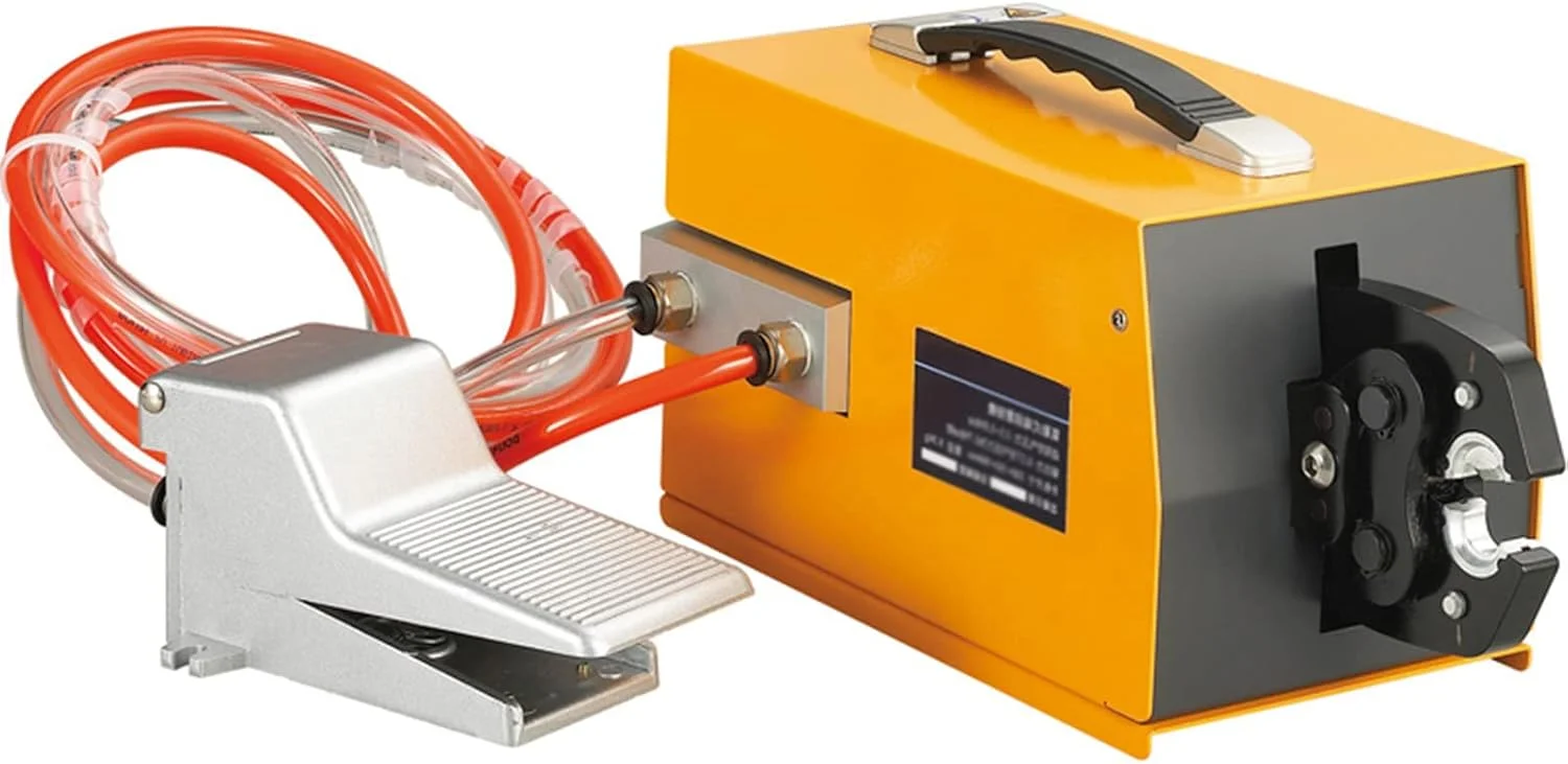 دستگاه پرس سرسیم بادی 6-95 میلی‌متر مربع، دستگاه پرس ترمینال، انبر پرس 6T با فشار 0.5-0.8 مگاپاسکال، ابزار پرس چند منظوره، برای انواع ترمینال‌ها (FEK-90L)