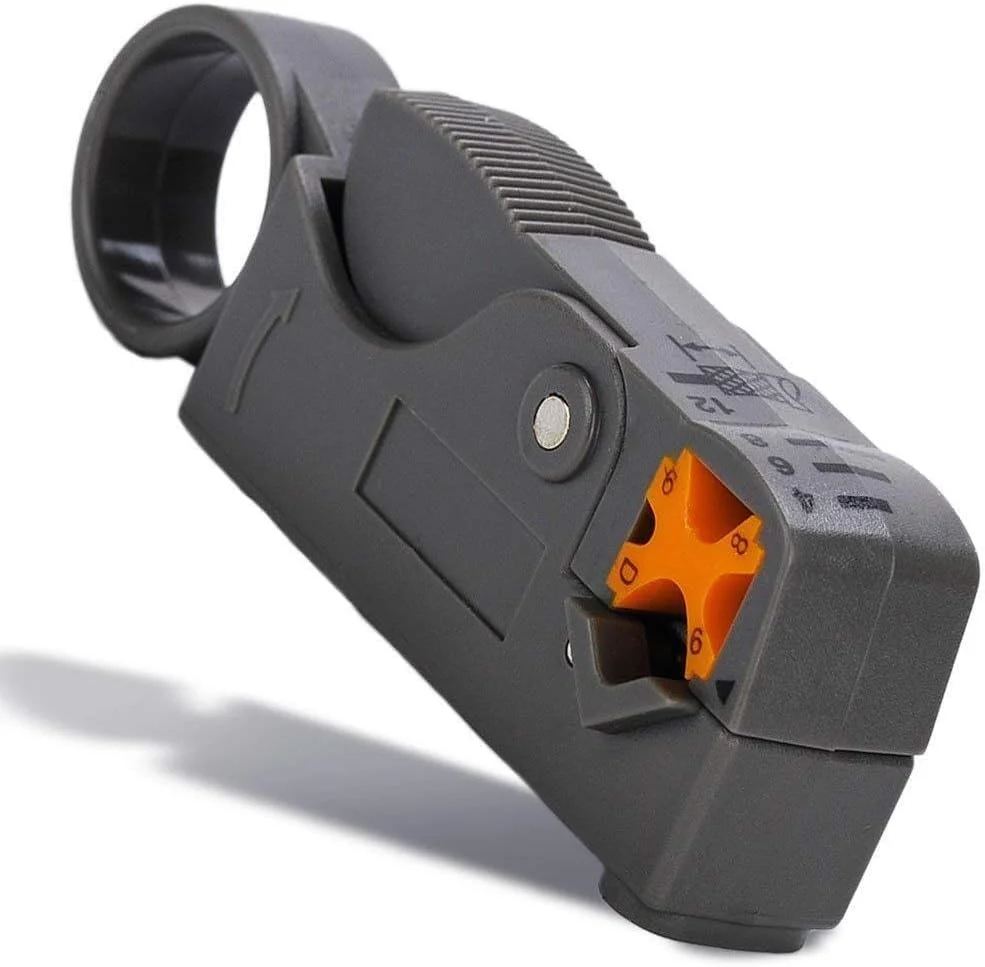 مجموعه ابزار پرس کواکسیال RF/BNC مدل JAHLGT شامل ابزار پرس و 10 عدد کانکتور BNC مناسب کابل های RG58 / RG59 / RG6