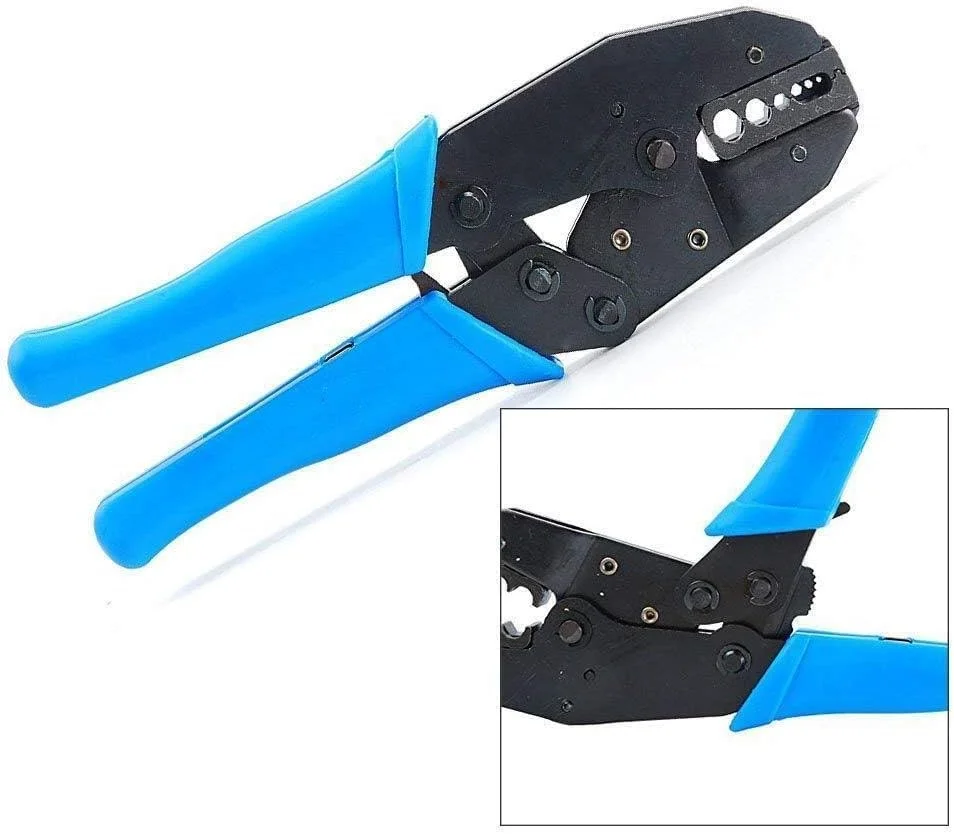 مجموعه ابزار پرس کواکسیال RF/BNC مدل JAHLGT شامل ابزار پرس و 10 عدد کانکتور BNC مناسب کابل های RG58 / RG59 / RG6