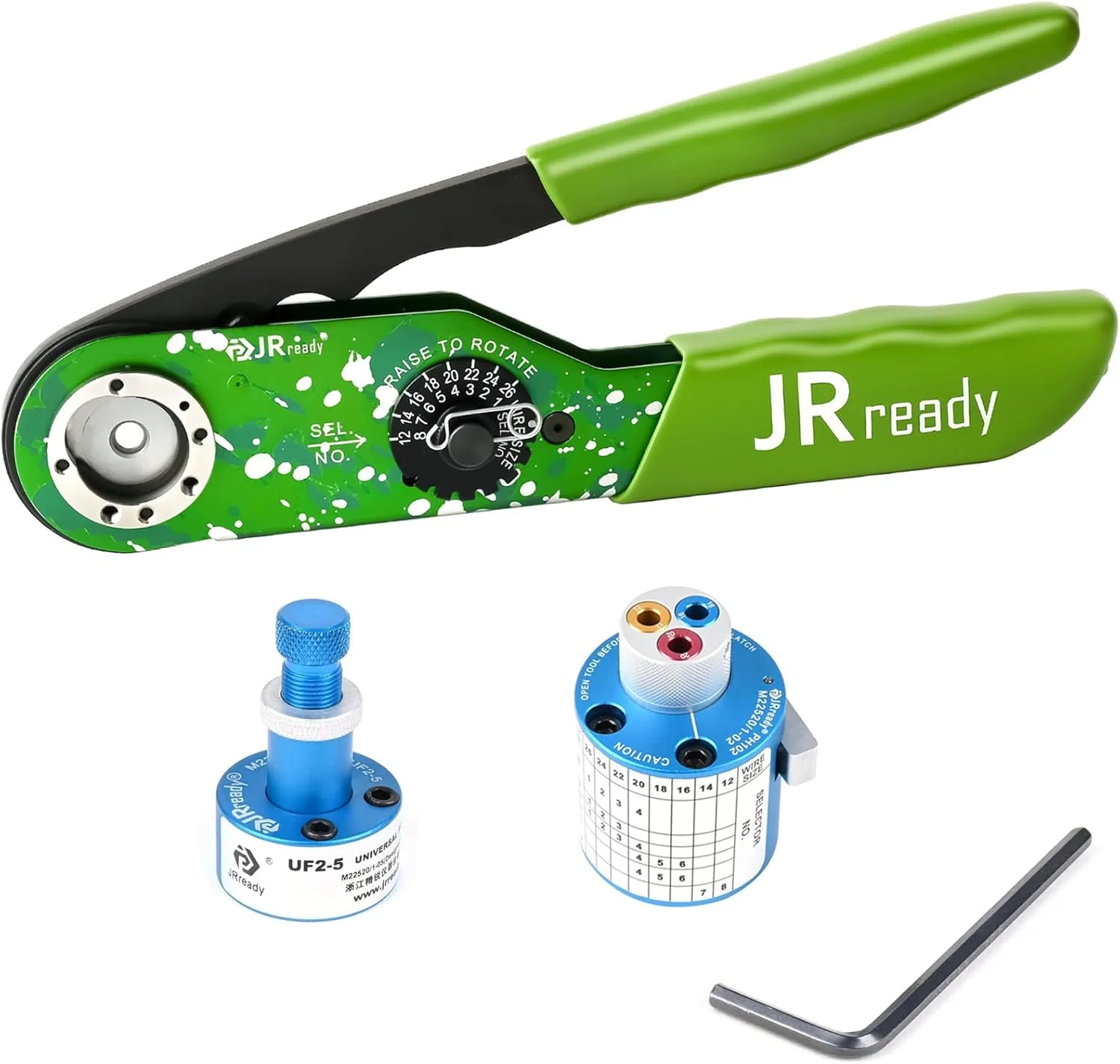 کیت ابزار پرس JRready M22520/1-01 JST1026، ابزار پرس JRD-AF8 با سر برجک TH1A