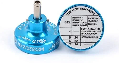 موقعیت دهنده JRready K13-1 برای ابزار پرس کواکسیال، پین های تماسی شماره 20 M39029/64-369,63-928، سوکت شماره 20 M39029/63-368,63-968 (1 عدد)