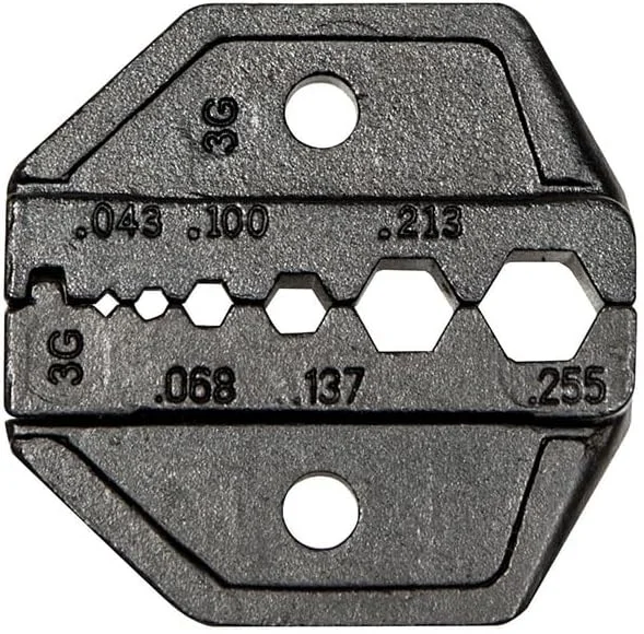 مجموعه قالب پرس کابل Klein Tools مدل VDV201-040، مناسب برای استفاده با ابزار پرس کابل جغجغه ای مدل VDV200-010 برای کابل های RG58/RG59، RG62، RG174 و فیبر نوری