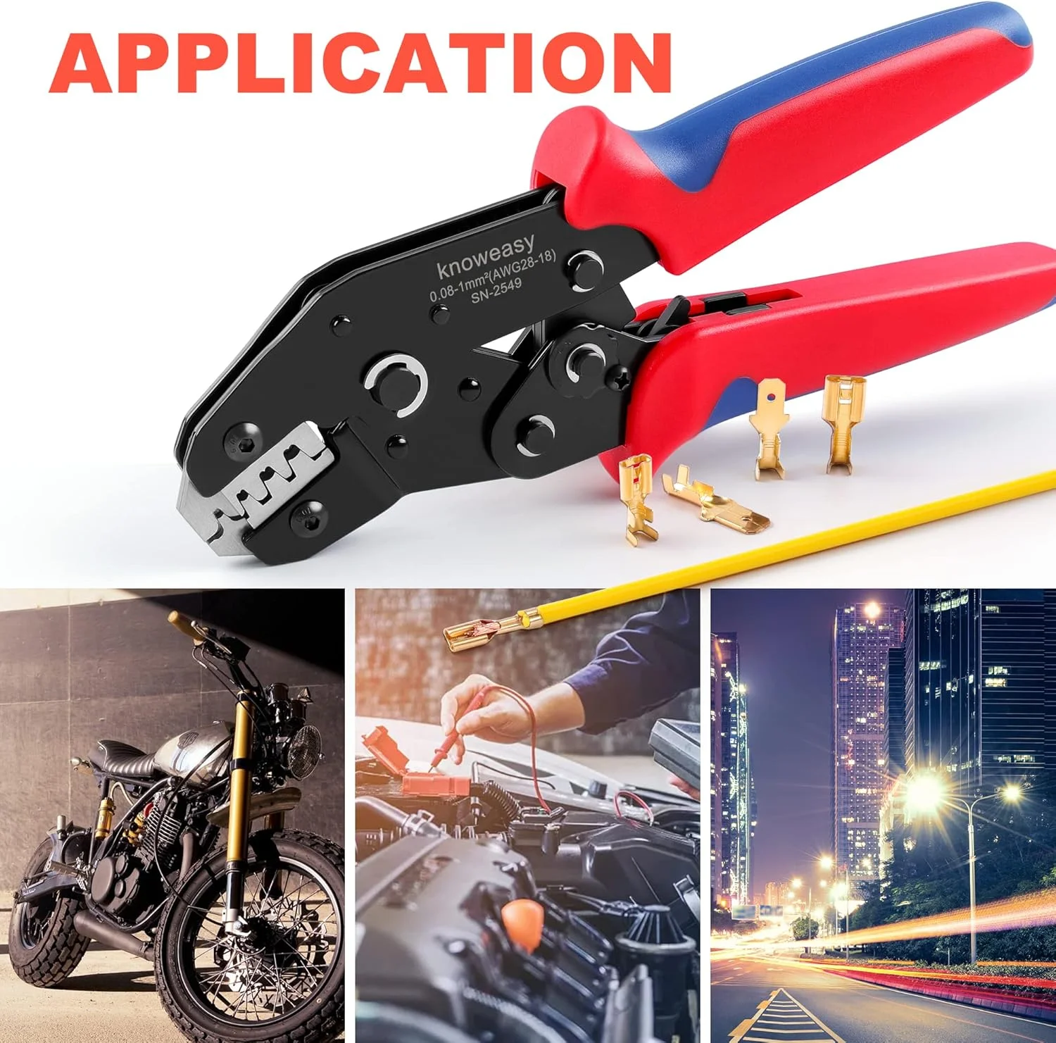 ابزار پرس سرسیم Knoweasy JST و Molex سازگار با ترمینال های JST، Dupont، Molex - ابزار دقیق پرس سیم