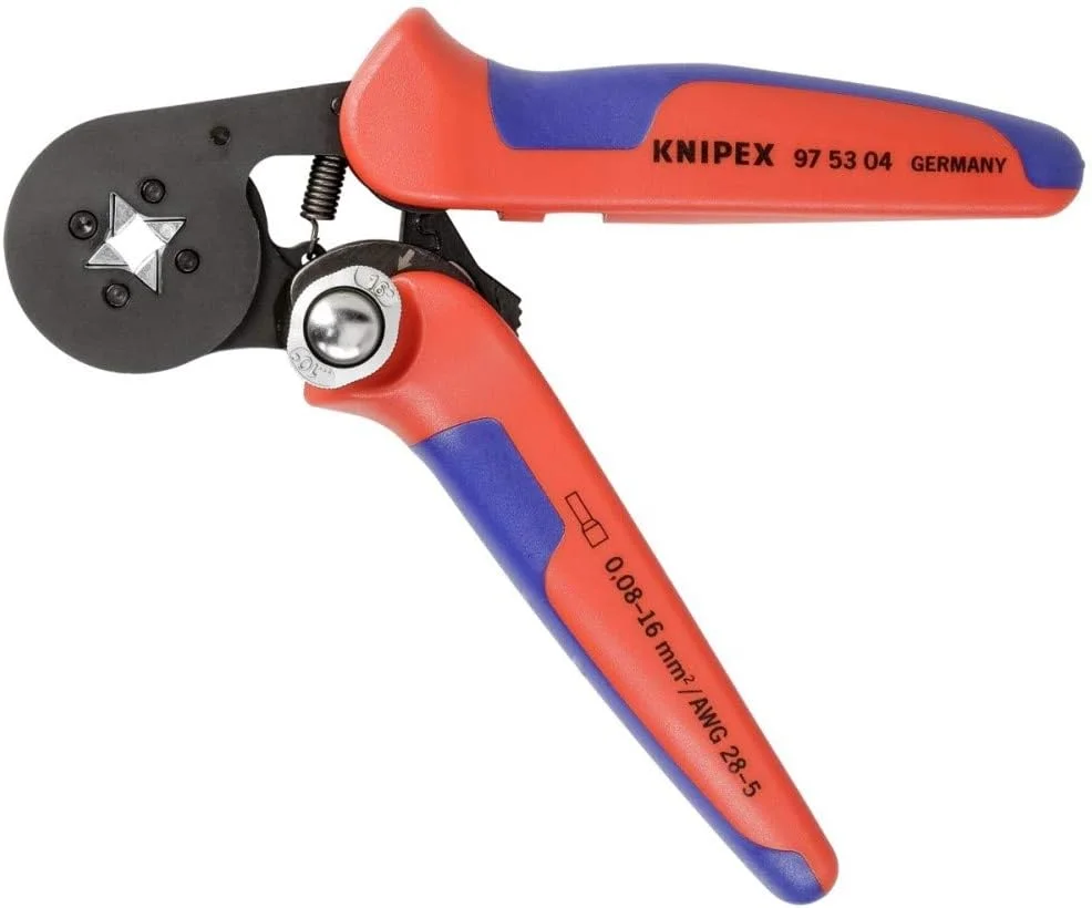 انبر پرس سرسیم خود تنظیم شونده کنیپکس مدل 97 53 04 با دسته‌های چند جزئی و سر پرداخت شده - 180 میلی‌متر