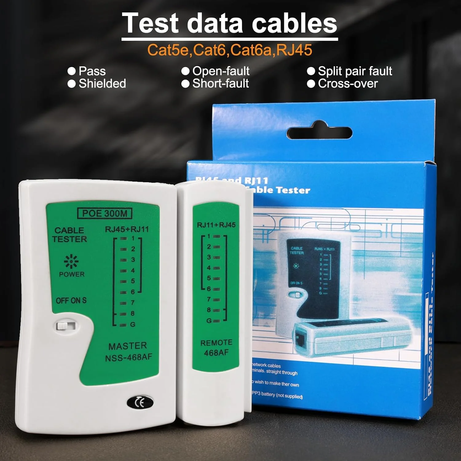 مجموعه ابزار پرس RJ45 عبوری، ابزار پرس کابل شبکه RJ45 برای Cat5، Cat5e و Cat6، مدل K-01