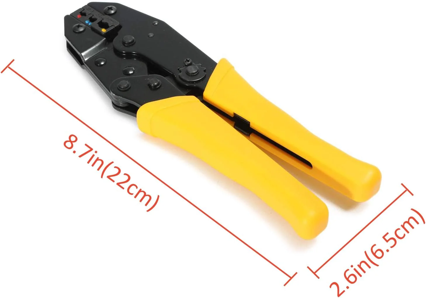 ست ابزار پرس Mengshen، پرس کابلشو جغجغه ای با 5 فک قابل تعویض برای ترمینال های عایق دار و بدون عایق، بسته بندی کیف آکسفورد