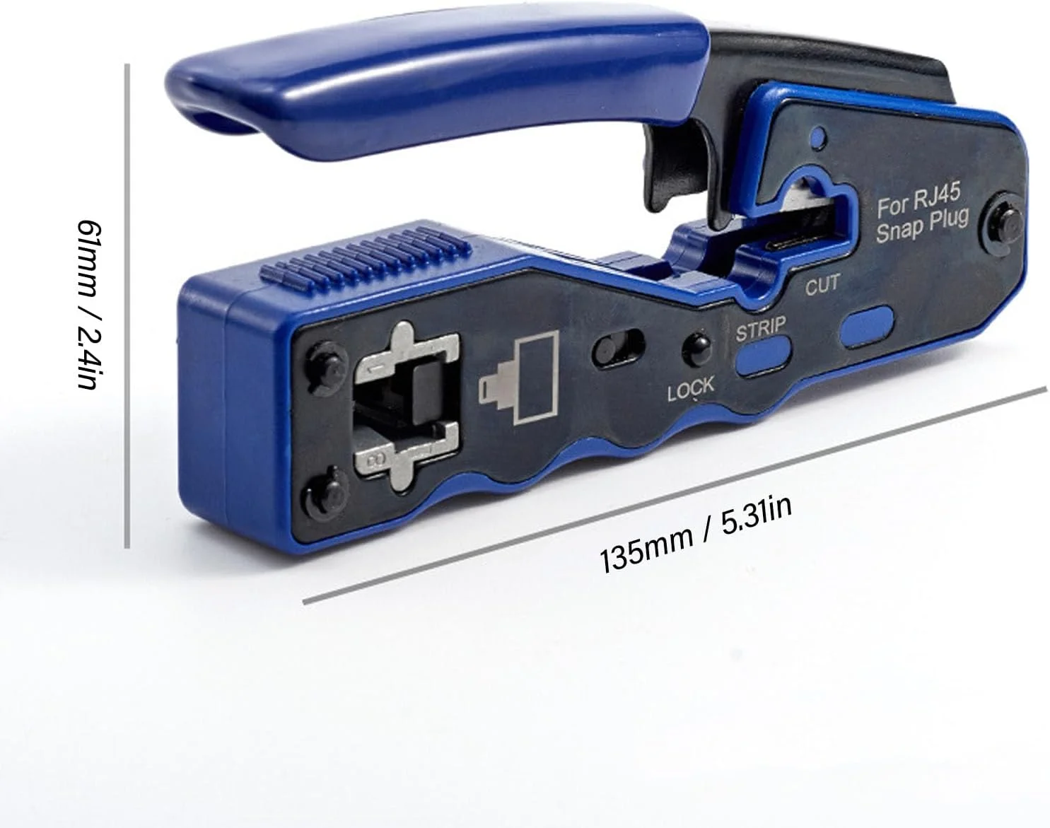 کیت ابزار پرس RJ45، سیم لخت کن و کاتر، تستر کابل اترنت سر کریستالی 8P8C، برای Cat5e Cat6 Cat6a کیت ابزار پرس RJ45، سیم لخت کن و کاتر، تستر کابل اترنت سر کریستالی 8P8C، برای Cat5e Cat6 Cat6a