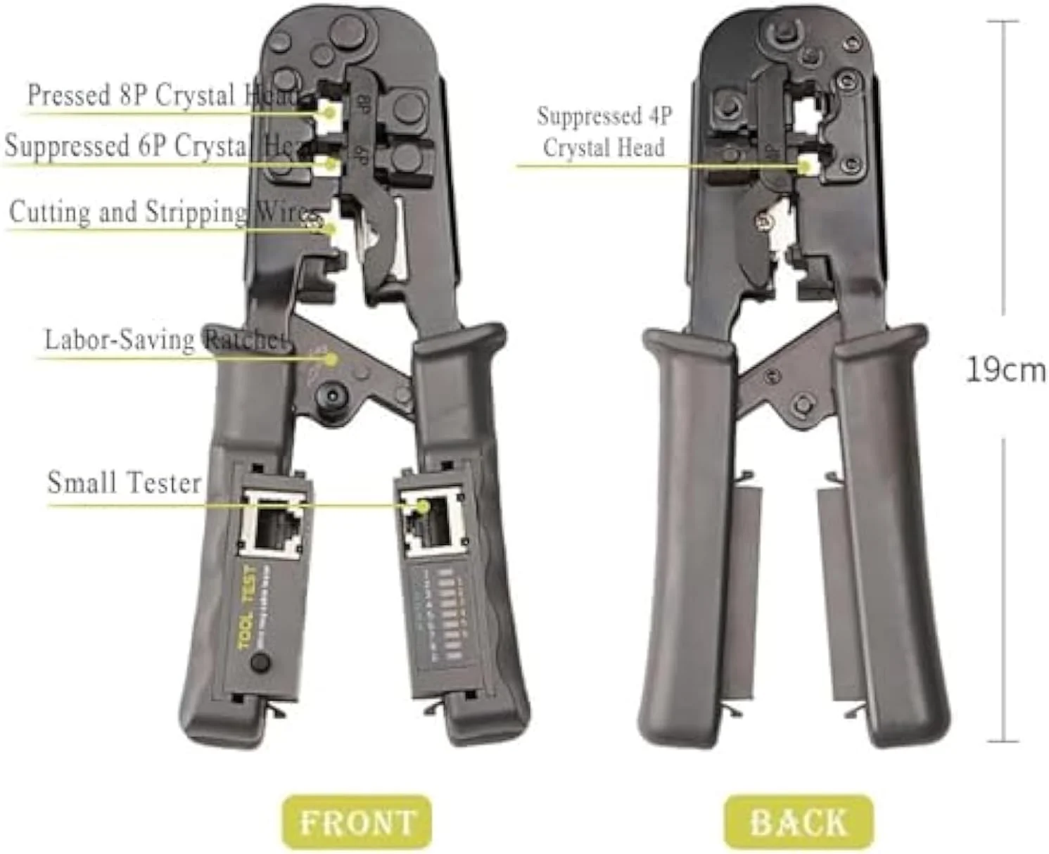 انبر پرس سیم، ابزار تعمیر پرس، انبر پرس دستی، سیم لخت کن و پرس کابل شبکه، انبر پرس سرسیم چرخ دنده ای، سیم لخت کن چند منظوره با پرس سر سوکت
