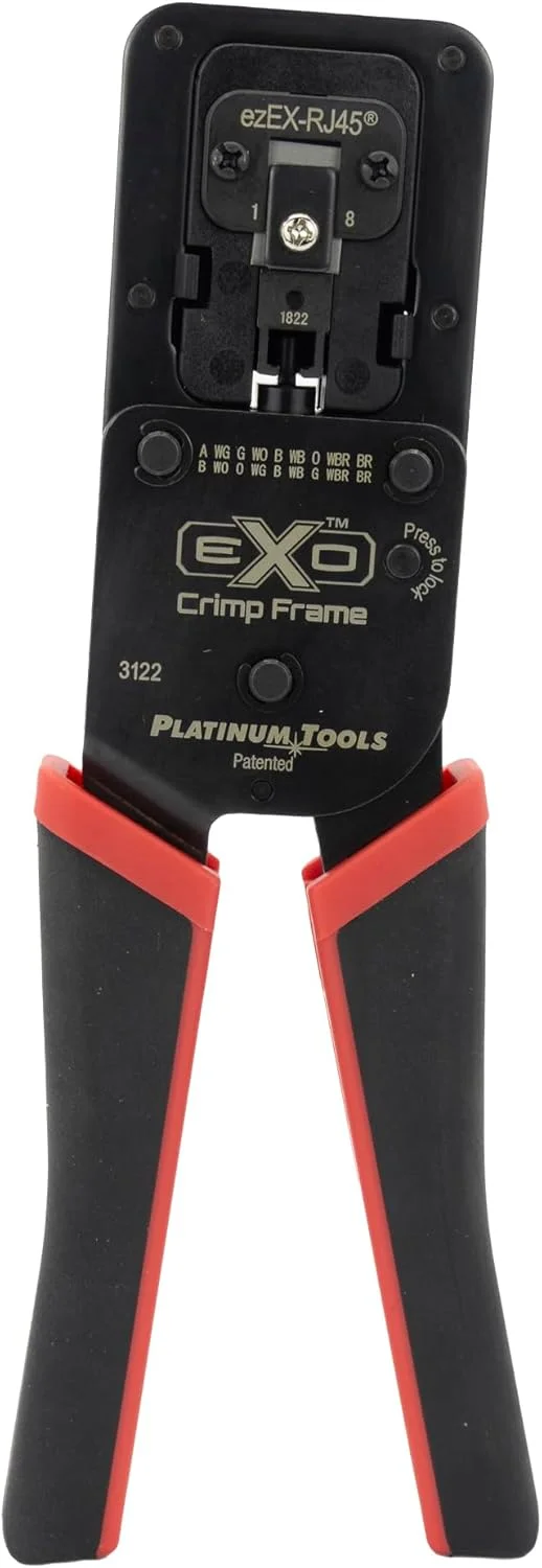 ابزار پرس پلاتینیوم مدل 100061C EXO به همراه قالب EXO-EX برای کانکتورهای ezEX-RJ45