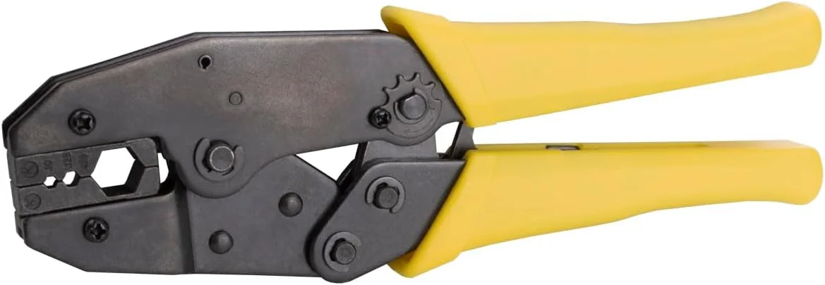 ابزار پرس کابل کواکسیال LMR400، Belden9913، RG8، RG213، RG214، RG316، RG174، ابزار پرس با قالب شش ضلعی 10.90 میلی‌متری برای کابل‌های نوع 400 - زرد