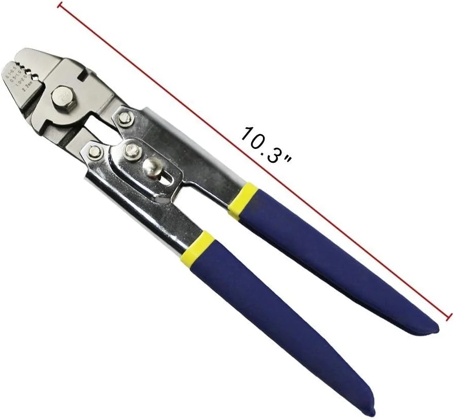 مجموعه ابزار سیم چین و آستین های بیضی آلومینیومی مسی Shaddock Fishing برای سیم های ماهیگیری از 0.1mm تا 2.2mm