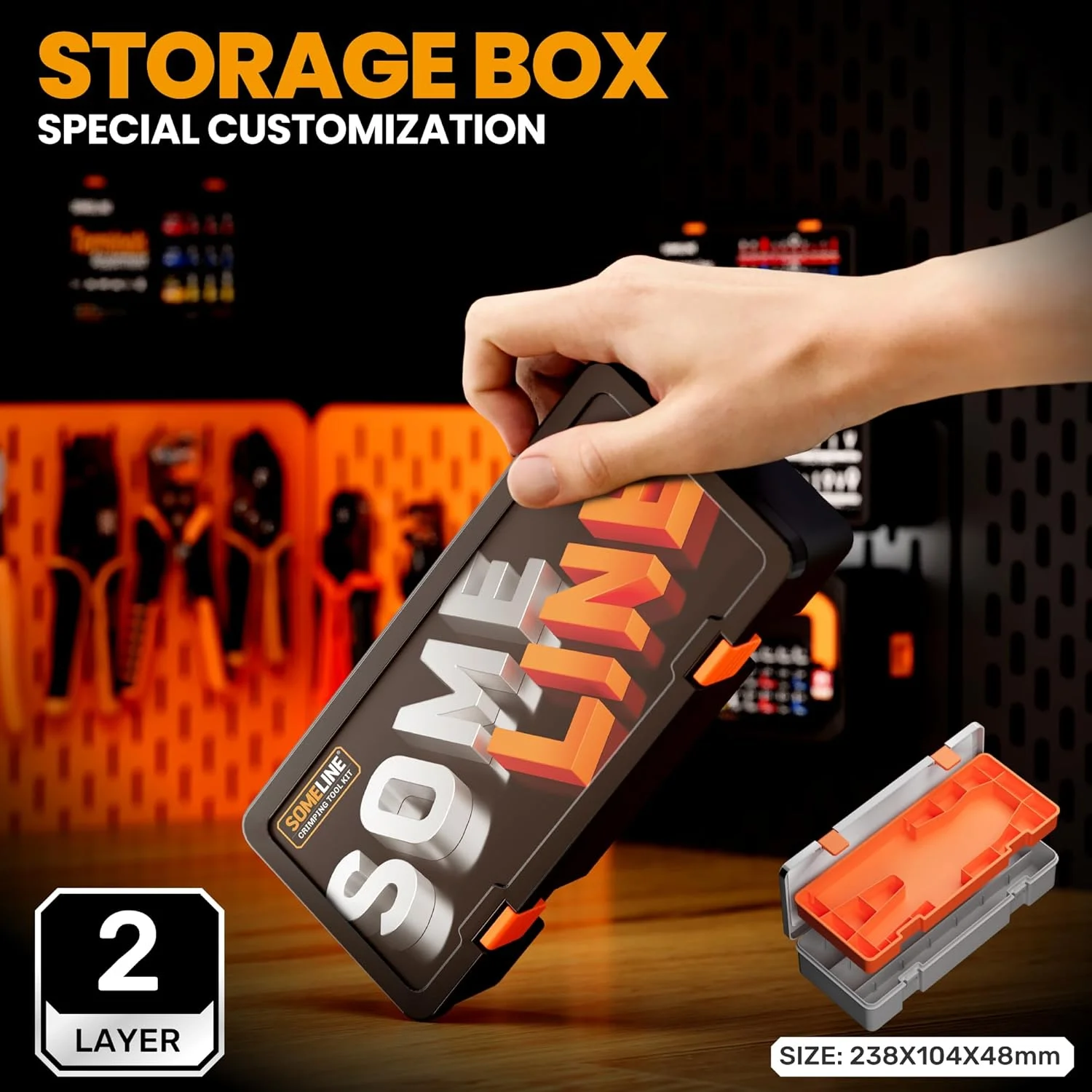 ست ابزار پرس سرسیم کانکتور ترمینال باز SOMELINE، پرس سیم 24-14 AWG برای استفاده روی کانکتورهای Molex 2.13mm 2.36mm، AMP - TE CONNECTIVITY، ترمینال های نر و ماده، چنگالی و حلقوی 2.8mm 3.5mm 3.9mm 4.8mm 6.3mm