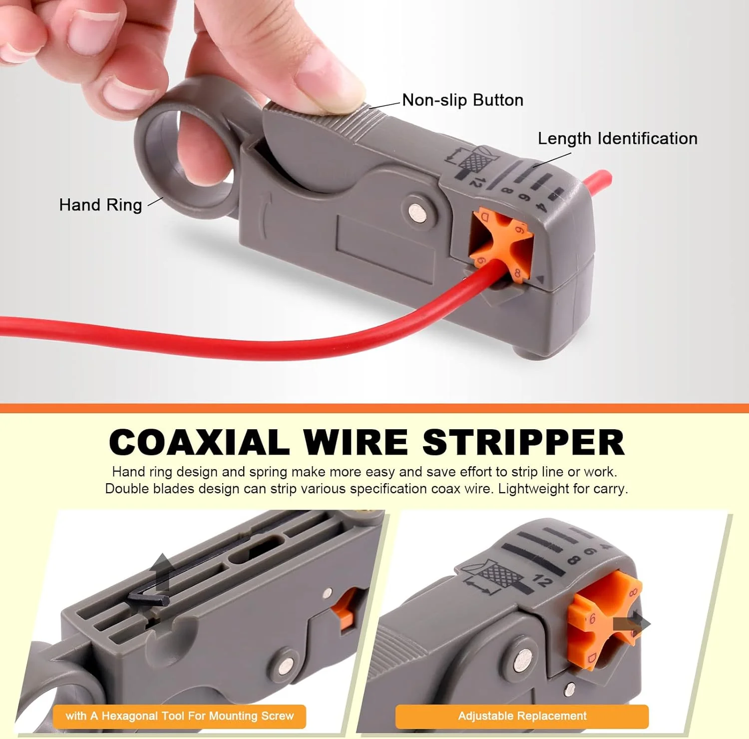 مجموعه ابزار پرس کابل کواکسیال ۲۵ عددی Tanstic شامل انبر پرس و سیم لخت کن کواکسیال، سیم چین، کانکتورهای فشاری F و پیچ گوشتی، ابزار فشاری کواکسیال برای تلویزیون کابلی، ویدئو و صدا مجموعه ابزار پرس کابل کواکسیال ۲۵ عددی Tanstic شامل انبر پرس و سیم لخت کن کواکسیال، سیم چین، کانکتورهای فشاری F و پیچ گوشتی، ابزار فشاری کواکسیال برای تلویزیون کابلی، ویدئو و صدا