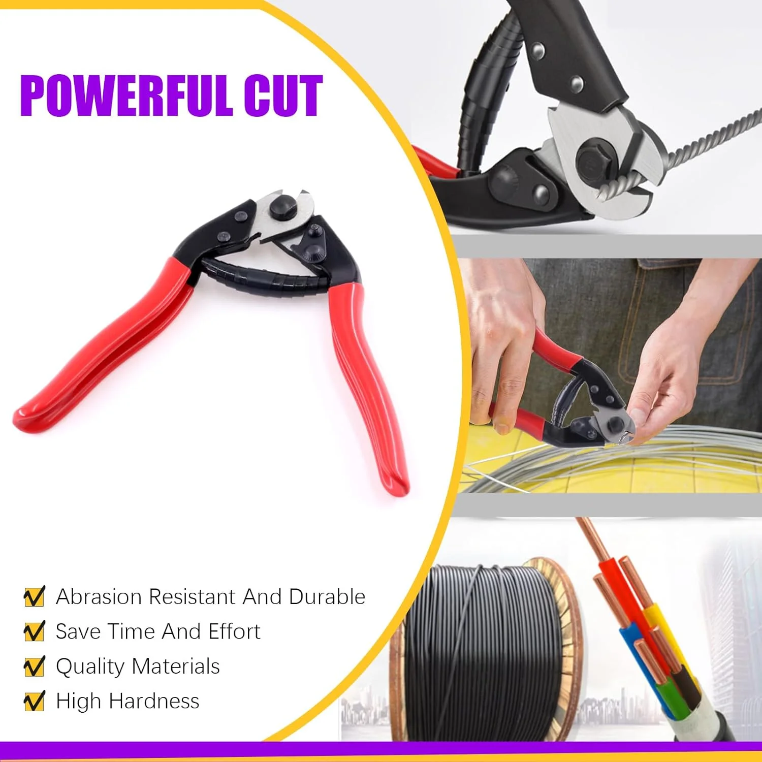 ابزار پرس هیدرولیک دستی 10 تنی Swpeet با سیم چین استیل تا 5/32 اینچ و کیت مجموعه 9 عددی قالب پرس، اتصالات نرده کابلی برای ابزار پرس هیدرولیک کابل 1/8 اینچ 3/16 اینچ