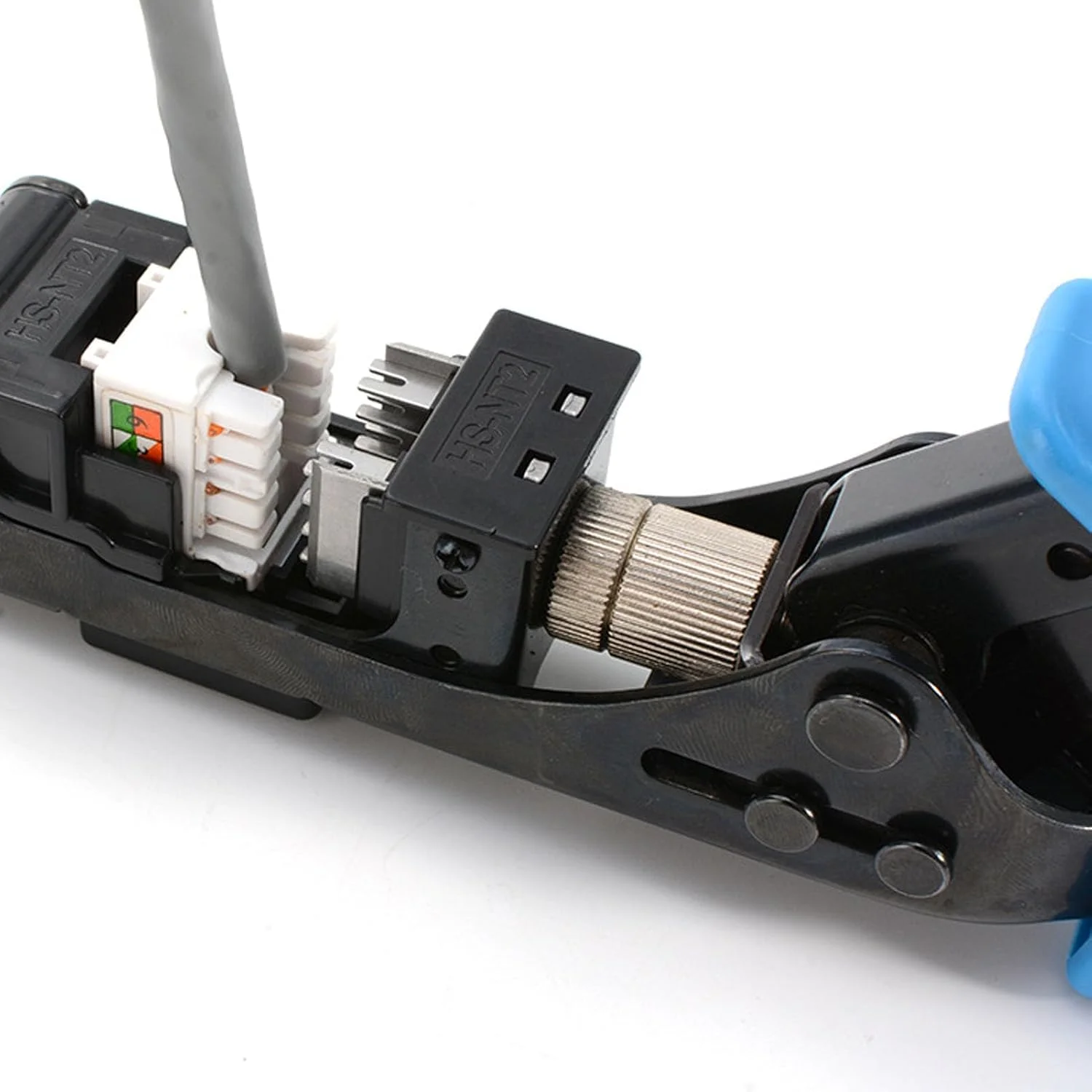 ابزار پانچ زاویه دار 90 درجه برای کیستون های Everest Media UTP Cat5e Cat6 Cat6A با پایه قابل تنظیم و دسته ارگونومیک