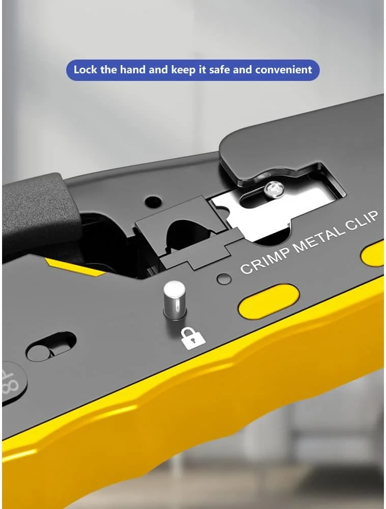 ابزار پرس RJ45 عبوری، ابزار پرس RJ45 Cat5 Cat6 Cat7، ابزار پرس RJ11، سیم لخت کن کابل شبکه اترنت، انبر ابزار کوچک تجهیزات پرس ماژولار