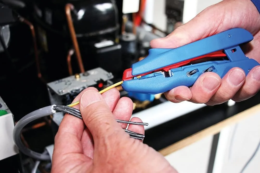 ابزار WEICON TOOLS Duo-Crimp شماره 300 | سیم لخت کن چند منظوره با سیم چین و قابلیت پرس