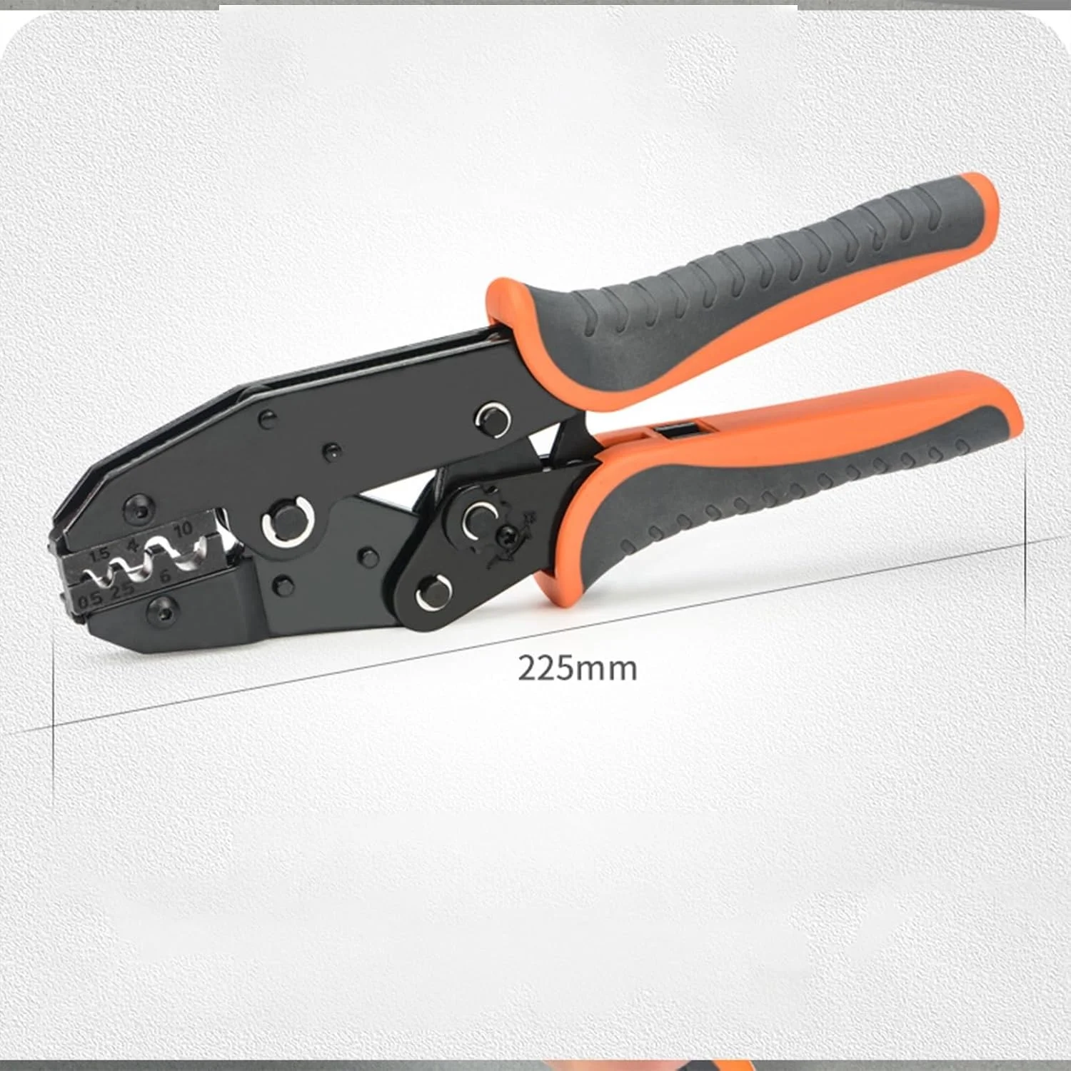 ابزار پرس وایرهای عایق دار فروشگاه سفید - انبر پرس سیم جغجغه ای - انبر پرس - ابزار پرس سرسیم