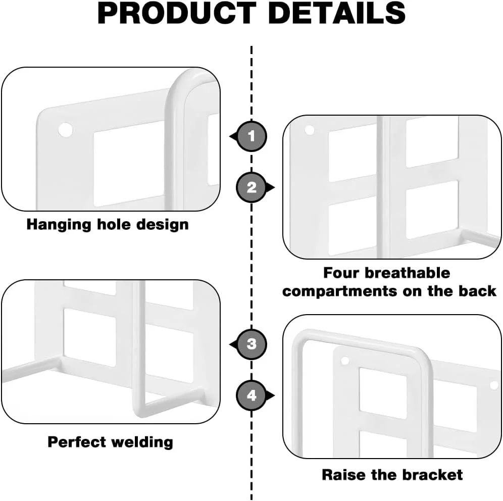 قفسه دیواری شناور فلزی برای روتر وای فای، دستگاه گیرنده دیجیتال، مودم - نگهدارنده دیواری محکم، سفید، تحمل بار قوی، پایه نگهداری تهویه دار برای اتاق نشیمن، اتاق خواب، دفتر قفسه دیواری شناور فلزی برای روتر وای فای، دستگاه گیرنده دیجیتال، مودم - نگهدارنده دیواری محکم، سفید، تحمل بار قوی، پایه نگهداری تهویه دار برای اتاق نشیمن، اتاق خواب، دفتر
