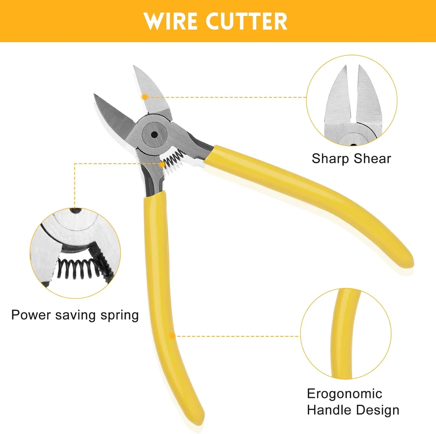کیت ابزار پرس RJ45 YWNEGWE برای کانکتورهای پلاگین ماژولار Cat5 Cat5e Cat6، RJ-11، 6P/RJ-12، 8P/RJ-45، ابزار پرس شبکه، استریپ ماژولار RJ45، برش، پرس، همه کاره