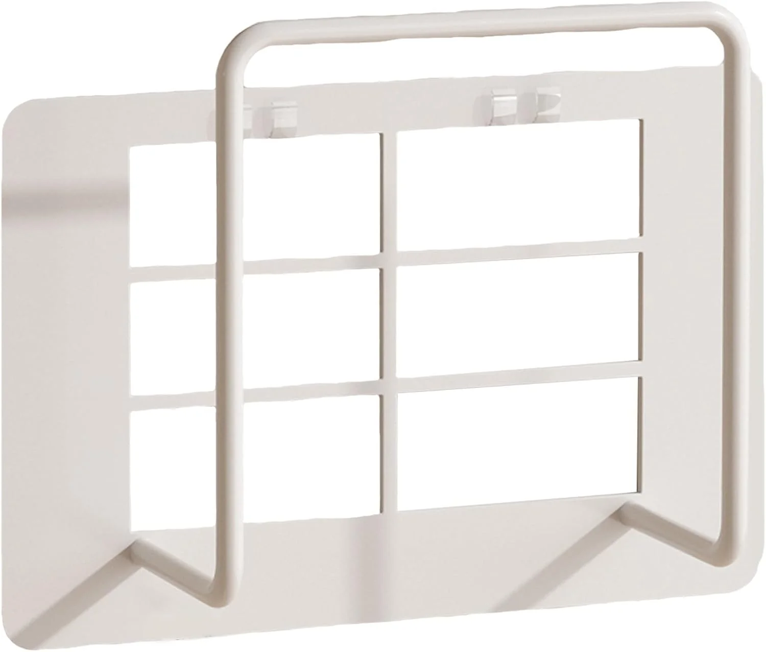 شلف دیواری روتر بدون نیاز به سوراخ کاری – جعبه ذخیره سازی وای فای – براکت باکس رسیور با محافظ – نگهدارنده با طراحی باز و مناسب برای سیگنال مودم، تی وی باکس و کابل ها