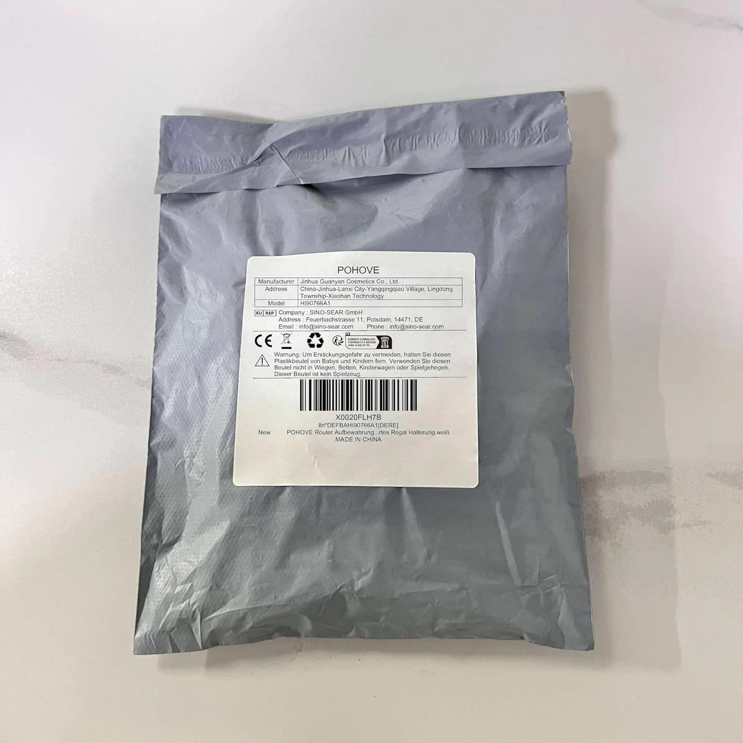 جعبه نگهداری روتر POHOVE، مخفی کننده جعبه WLAN، جعبه روتر دیواری، قفسه وای فای، پشتیبانی از جعبه تنظیمات تلویزیون، نگهدارنده قفسه دیواری، سفید