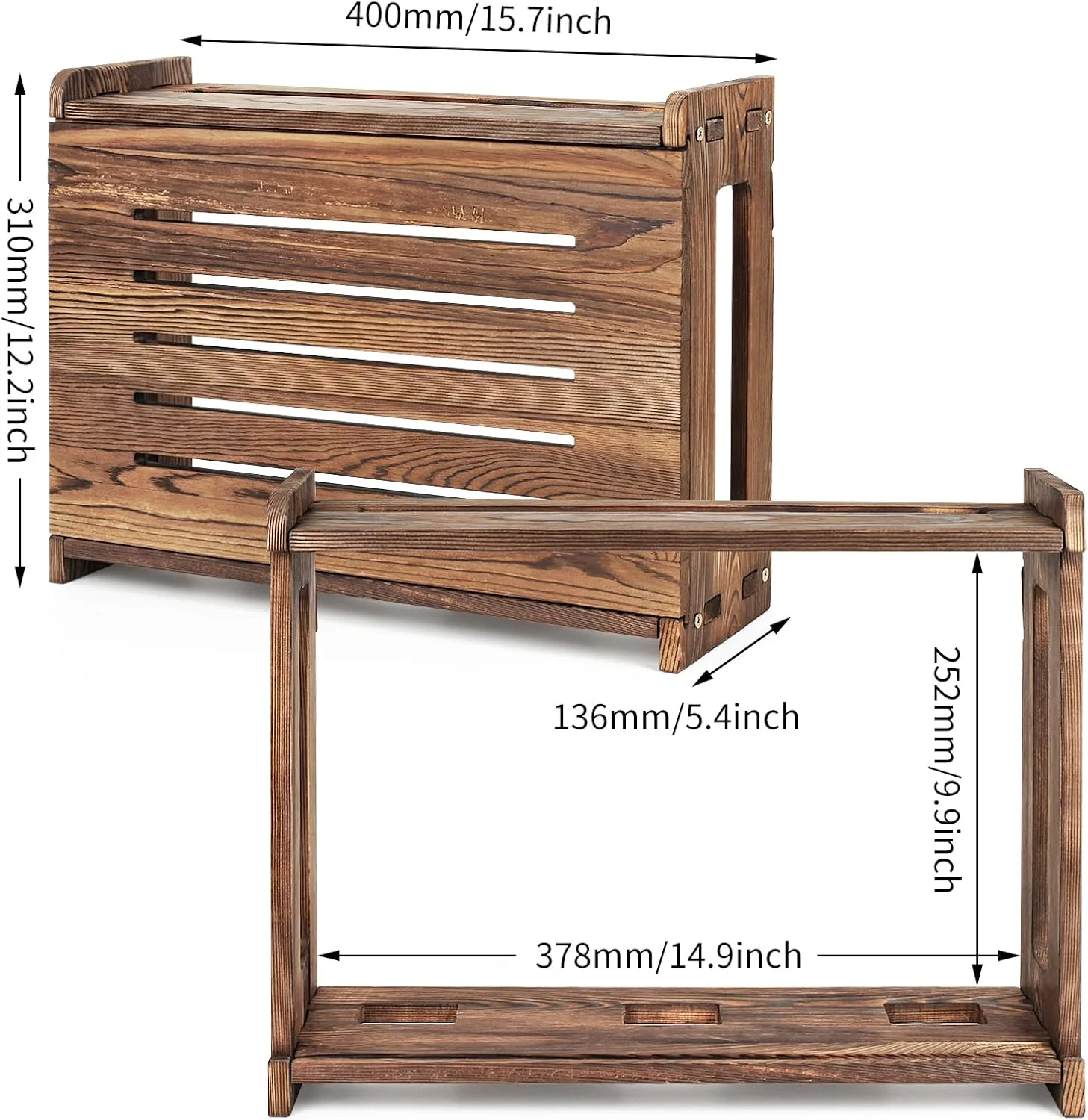 قفسه روتر چوبی، نصب دیواری، جعبه ذخیره سازی روتر وای فای، پوشش روتر مودم کابل، سازماندهی نوار برق، قفسه مخفی کننده مدیریت کابل، نیاز به مونتاژ، 37.8 * 24.9 * 13.7 سانتی متر (طول * ارتفاع * عرض) قفسه روتر چوبی، نصب دیواری، جعبه ذخیره سازی روتر وای فای، پوشش روتر مودم کابل، سازماندهی نوار برق، قفسه مخفی کننده مدیریت کابل، نیاز به مونتاژ، 37.8 * 24.9 * 13.7 سانتی متر (طول * ارتفاع * عرض)