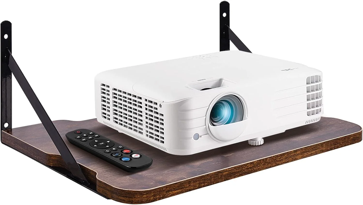 شلف پروژکتور، 41.1 در 27.9 سانتی متر (طول x عرض) شلف شناور دیواری پروژکتور، شلف روتر، شلف مودم، شلف جعبه کابل برای Xbox Series PS5 PS4 UK MDF1