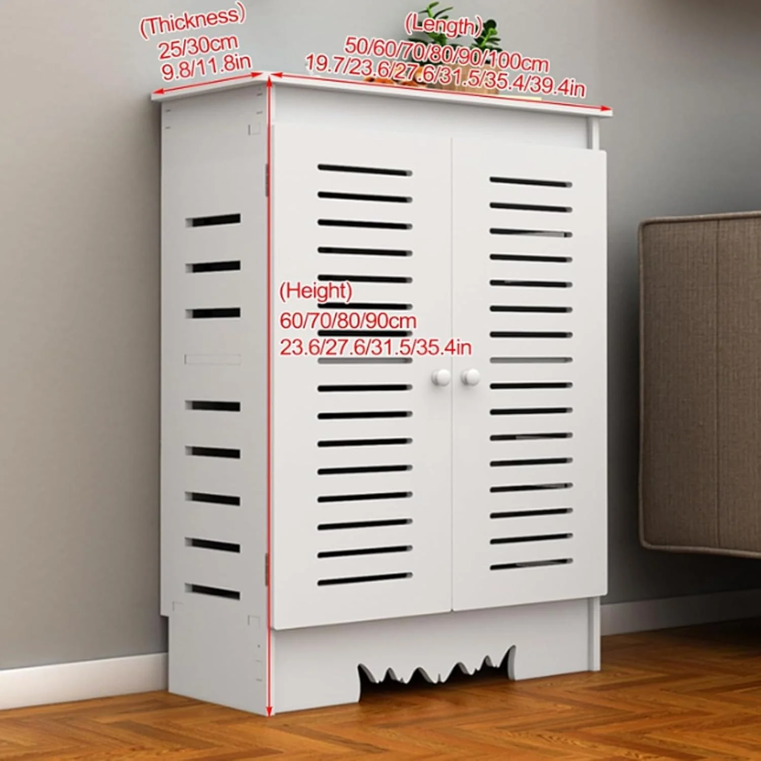 کابینت ذخیره سازی روتر وای فای، جعبه ذخیره سازی روتر ایستاده، سازمان دهنده مخفی کننده کابل سیم برق، برای خانه و دفتر (90x90x30 سانتی متر) کابینت ذخیره سازی روتر وای فای، جعبه ذخیره سازی روتر ایستاده، سازمان دهنده مخفی کننده کابل سیم برق، برای خانه و دفتر (90x90x30 سانتی متر)