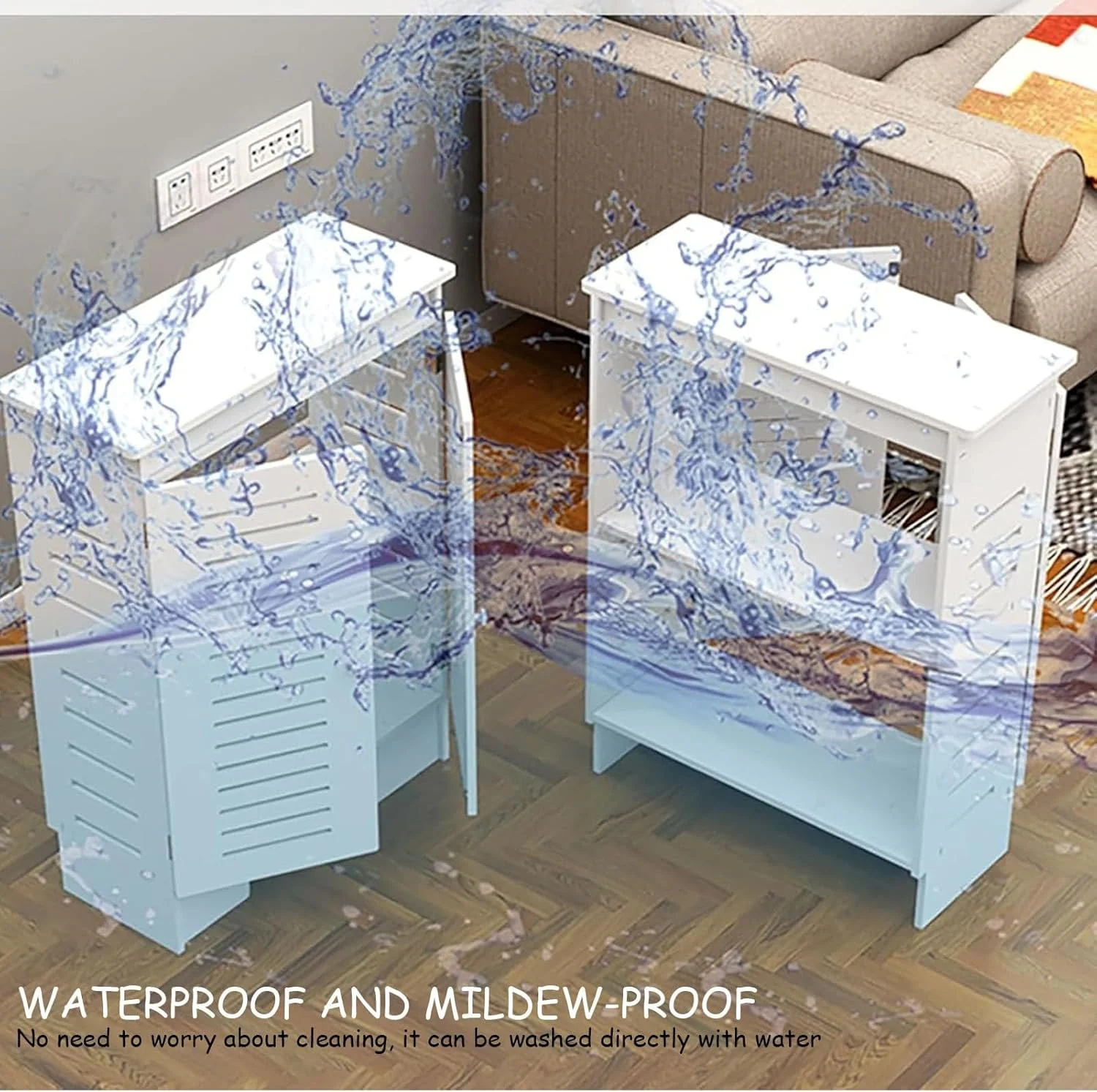 کابینت روتر وای فای، جعبه نگهداری روتر ایستاده، سازمان دهنده و مخفی کننده سیم و کابل، قفسه مودم روتر (70 * 80 * 30 سانتی متر) کابینت روتر وای فای، جعبه نگهداری روتر ایستاده، سازمان دهنده و مخفی کننده سیم و کابل، قفسه مودم روتر (70 * 80 * 30 سانتی متر)