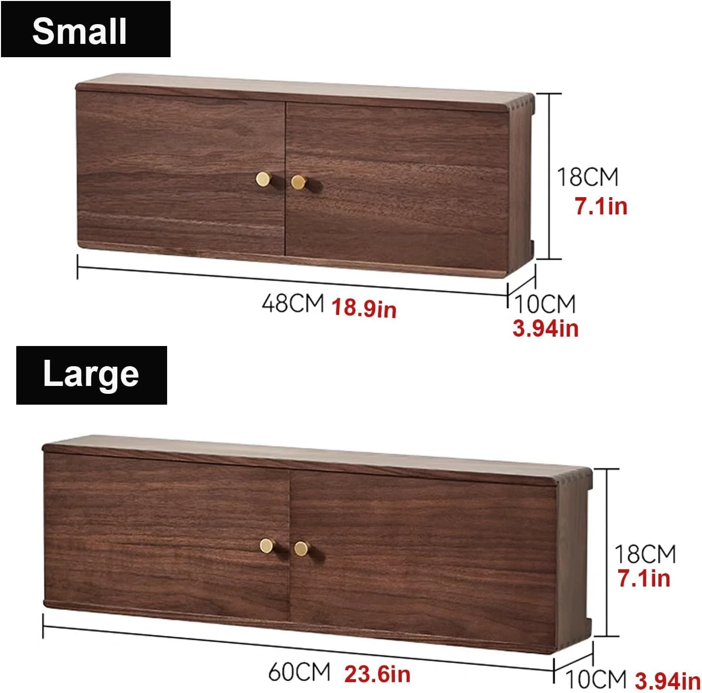 جعبه کابینت ذخیره سازی روتر وای فای دیواری، مخفی کننده جعبه وای فای، قفسه مودم روتر، سازمان دهنده مخفی کننده مدیریت کابل، برای اتاق خواب، اتاق نشیمن، دفتر و خانه (48 سانتی متر / 18.9 اینچ)