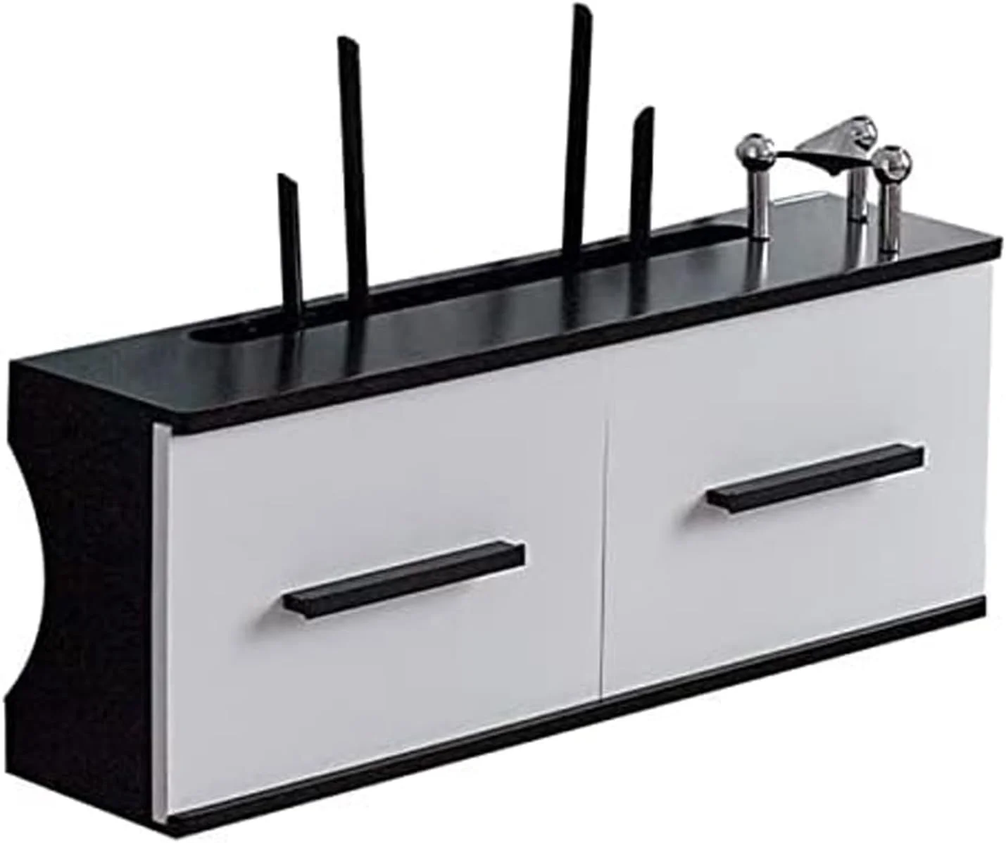 نگهدارنده قفسه دیواری شناور برای روتر مودم مینی پروژکتور جعبه تلویزیون بلندگو جعبه ذخیره سازی رومیزی روتر