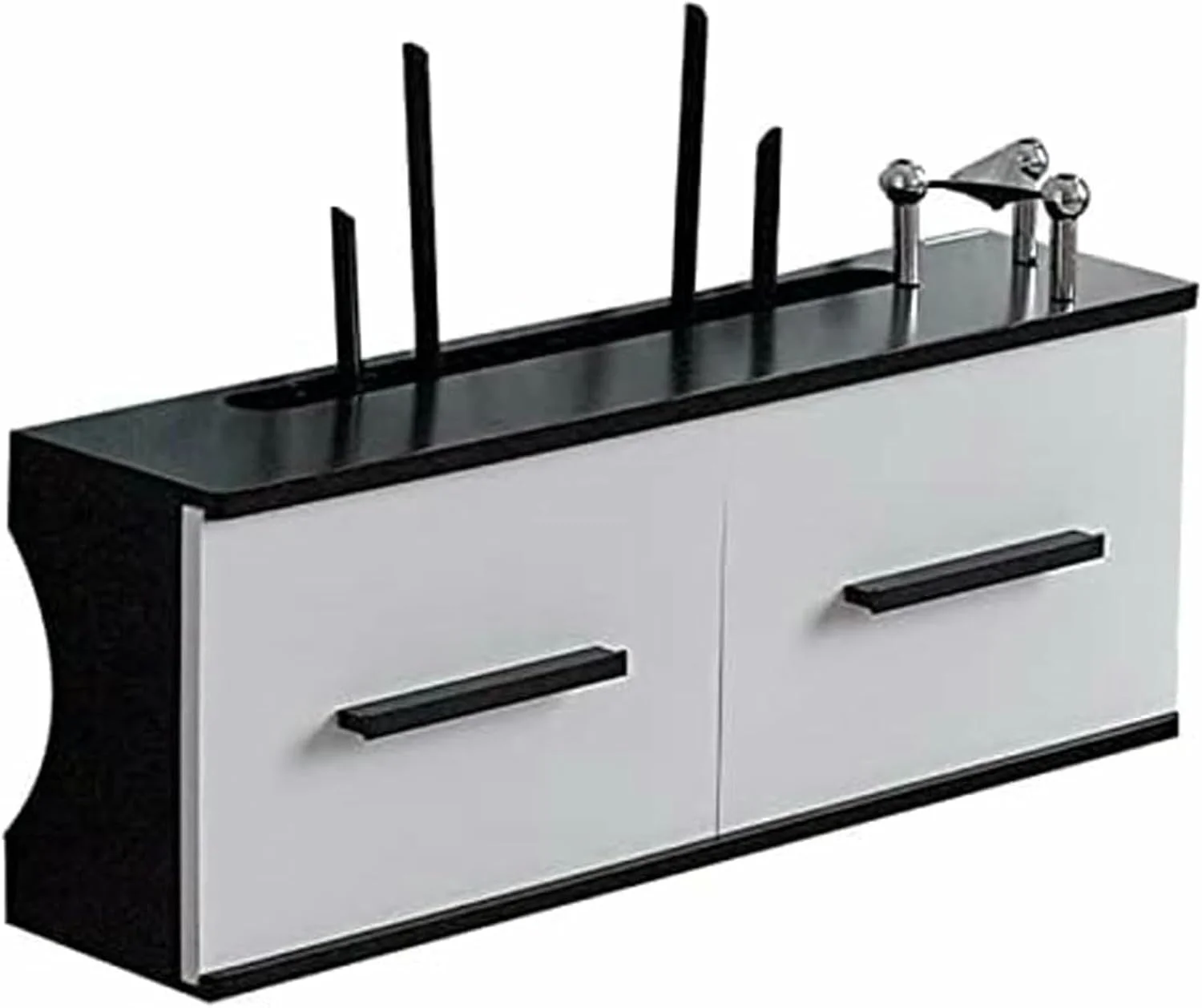 نگهدارنده شناور دیواری برای مودم روتر، مینی پروژکتور، جعبه تلویزیون، بلندگو، جعبه ذخیره سازی رومیزی برای لوازم الکترونیکی