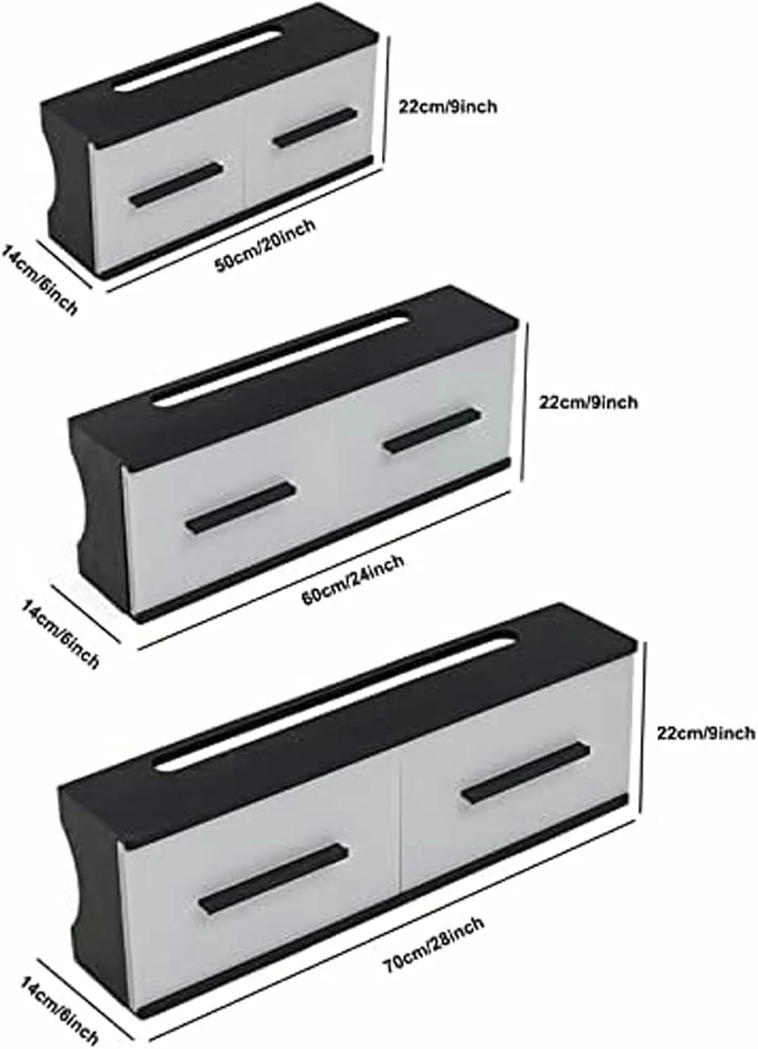نگهدارنده دیواری شناور برای مودم روتر، مینی پروژکتور، تی وی باکس، اسپیکر، روتر وای فای، باکس ذخیره سازی خانگی و اداری