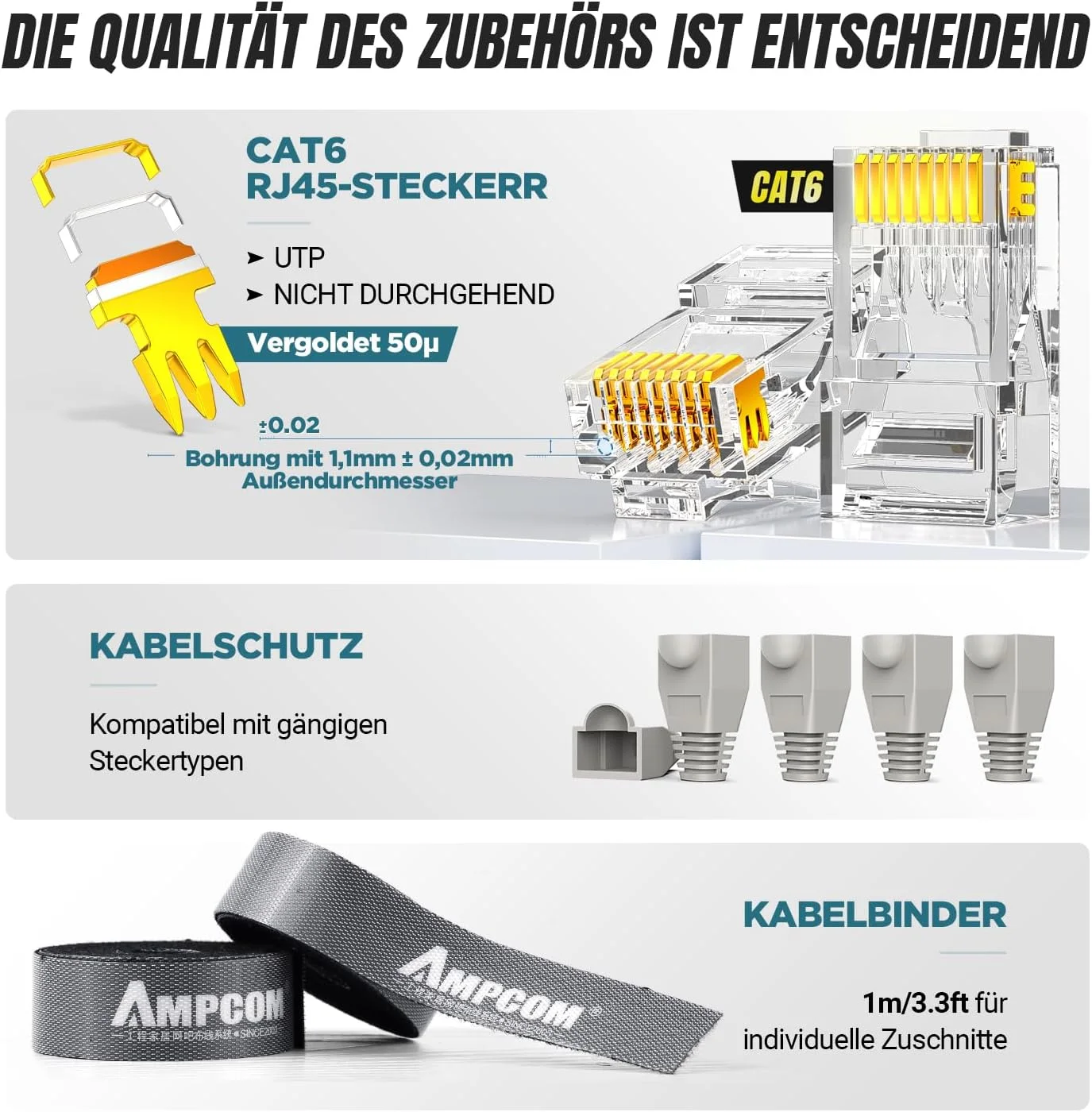 مجموعه ابزار شبکه AMPCOM اترنت 10 در 1 RJ45/RJ11 به همراه تستر RJ45 برای کانکتورهای Cat6/Cat5e/Cat5 RJ45، شامل ابزار پانچ 110 و سیم لخت کن، کیف ضد آب قابل حمل مجموعه ابزار شبکه AMPCOM اترنت 10 در 1 RJ45/RJ11 به همراه تستر RJ45 برای کانکتورهای Cat6/Cat5e/Cat5 RJ45، شامل ابزار پانچ 110 و سیم لخت کن، کیف ضد آب قابل حمل