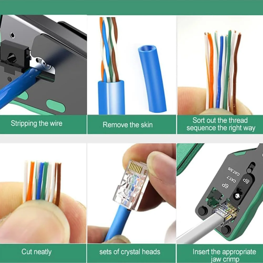 ابزار پرس RJ45 خزنه، ابزار پرس RJ45 Cat5 Cat6 Cat7، ابزار پرس RJ11، سیم لخت کن کابل شبکه اترنت، انبر ابزار کوچک تجهیزات پرس ماژولار ابزار پرس RJ45 خزنه، ابزار پرس RJ45 Cat5 Cat6 Cat7، ابزار پرس RJ11، سیم لخت کن کابل شبکه اترنت، انبر ابزار کوچک تجهیزات پرس ماژولار