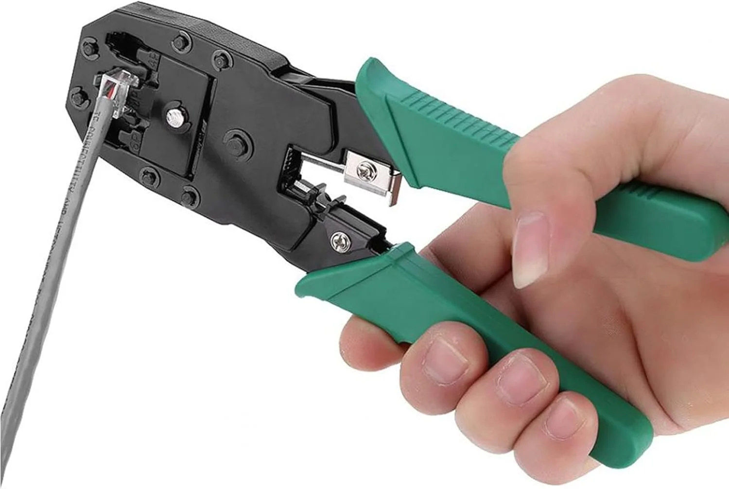 ابزار پرس کابل شبکه سیم تلفن RJ45 RJ11 RJ12 ابزار پرس کابل شبکه سیم تلفن RJ45 RJ11 RJ12