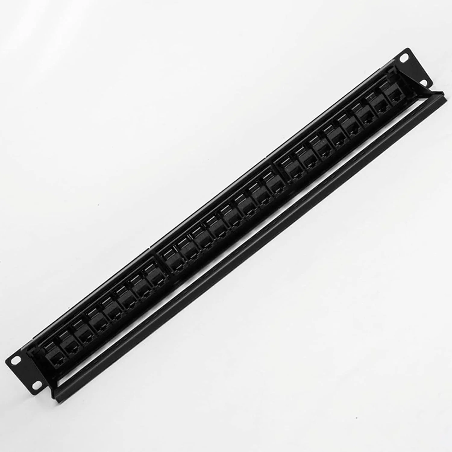 3 عدد پچ پنل 24 پورت CAT6 رک 1U کابینت، آداپتور کابل RJ45، جک، فریم ماژولار