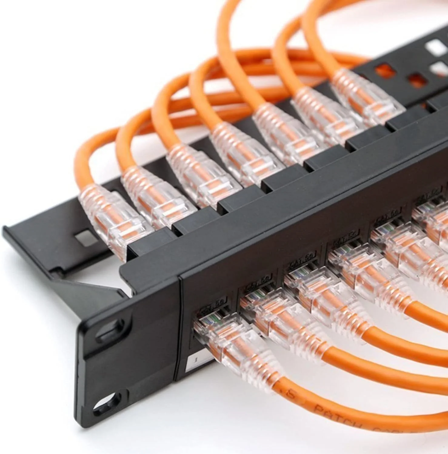 3 عدد پچ پنل 24 پورت CAT6 رک 1U کابینت، آداپتور کابل RJ45، جک، فریم ماژولار