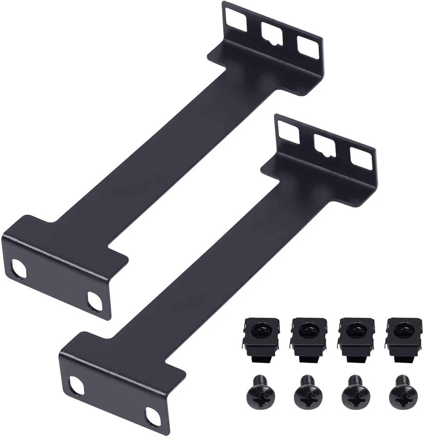 افزایش دهنده عمق رک سرور 6 اینچی Aiwaiufu، کیت آداپتور نصب رک فلزی مشکی برای سازگاری سرور