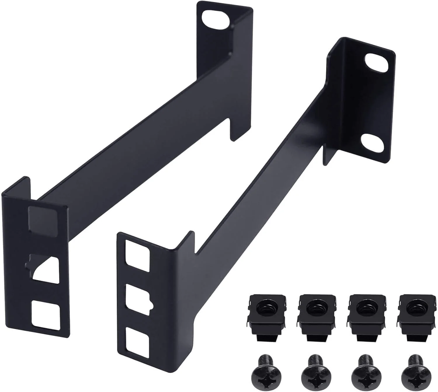 افزایش دهنده عمق رک سرور 6 اینچی Aiwaiufu، کیت آداپتور نصب رک فلزی مشکی برای سازگاری سرور