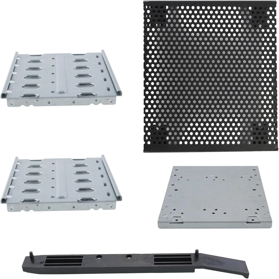 محفظه هارد درایو استیل ضد زنگ Alnicov با 5 جایگاه برای هارد 3.5 اینچی - رنگ نقره ای