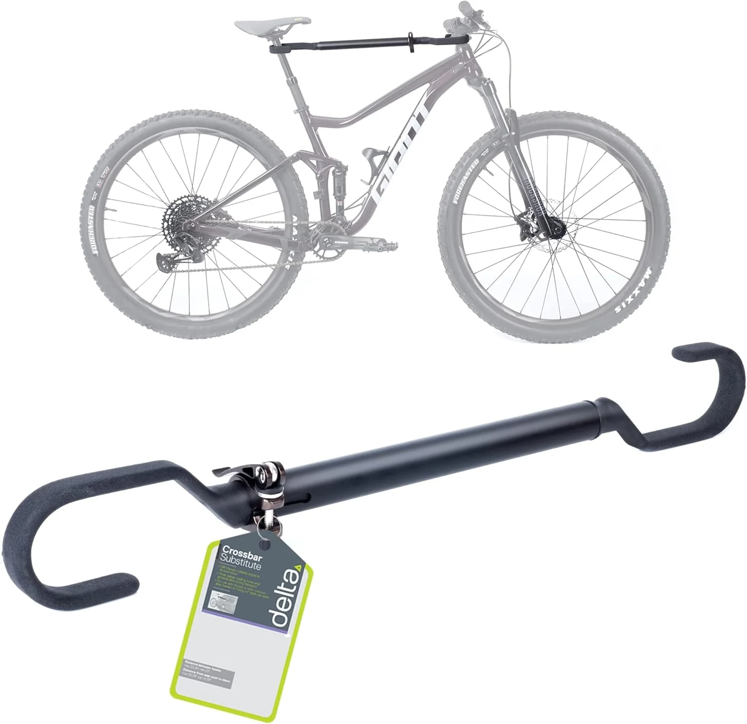 آداپتور میله عرضی دوچرخه از دلتا سایکل، آداپتور میله دوچرخه برای باربند دوچرخه - بست های رهاسازی سریع فورا تنظیم می شوند تا مناسب دوچرخه های کروز و MTB باشند - حداکثر 32.25 اینچ حداقل 23 اینچ میله آداپتور تلسکوپی باربند دوچرخه