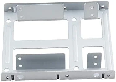 تبدیل کننده هارد دیسک آلومینیومی 2.5 اینچی SSD HDD به براکت رک آداپتور سینی درایو 3.5 اینچی به همراه 12 پیچ